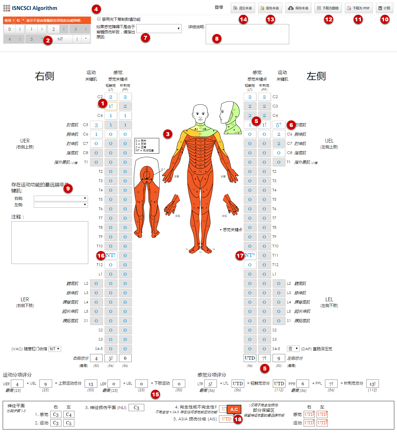 Web app interface